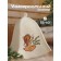 Bath hat "Rub my back" with print, white