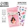 A keychain for keys with stickers in the set "Princess", 3.6 x 10.3 cm