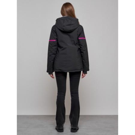 Ski jacket women's, size 48, black color-13