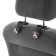 Hook on the headrest with a dog, set 2 pcs, black