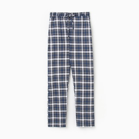 Home pants men's, color blue-black and white cage, size 52
