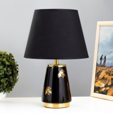 E14 table lamp E14 40W black and gold 24x24x36 cm Risalux