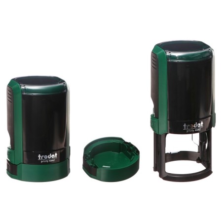 Equipment for round printing automatic Trodat Printy 4642, diameter 42 mm, lid, emerald case-1