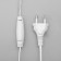 Garland "fringe" 4 × 0.6 m, IP44, white thread, 180 LED, glow blue, flickering white, 220 V
