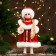 Snegurochka under the Christmas tree "Winter magic. In a lush fur coat ", 30 cm, red
