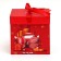 New Year. Box gift New Year's folding "toys" 15x15x15 cm.
