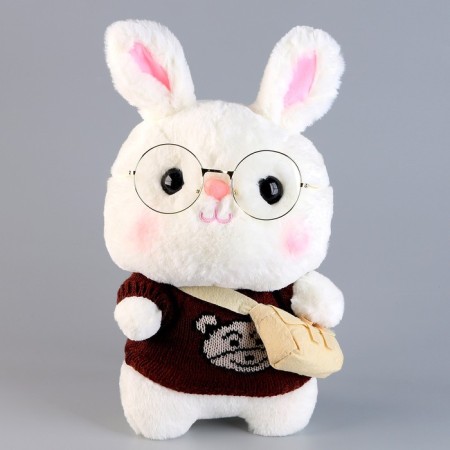 Soft toy "Bunny" in a blouse, 25 cm, color mix-1