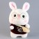 Soft toy "Bunny" in a blouse, 25 cm, color mix