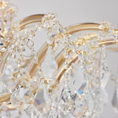 Louise chandelier 10x60W E14 gold-3