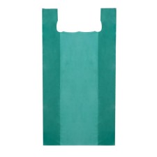 T -shirt package, polyethylene, green 45 x 90 cm, 19 μm