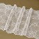 Lace elastic fabric, 190 mm × 2.7 ± 0.5 m, white color