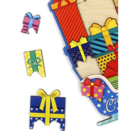 Puzzle "Sani with gifts"-3