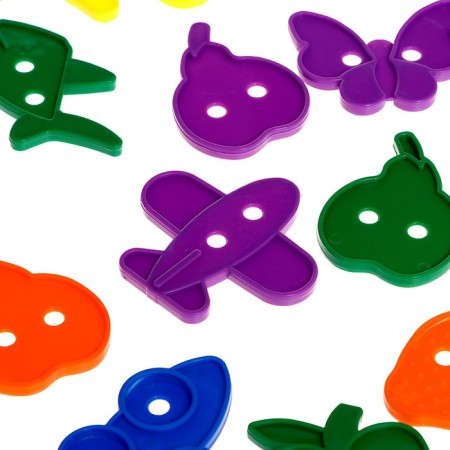 Labor "Funny figures" in a bank, 24 pieces, mix, according to the Montessori method-6