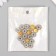 Decor for creativity plastic "Blue-sun flower" set of 20 pcs 1.4x1.4 cm