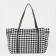 Soper bag with zipper, black color