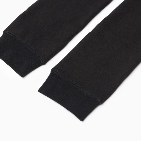 Women's microfiber leggings with fleece 600 den a, black color, size 4-2