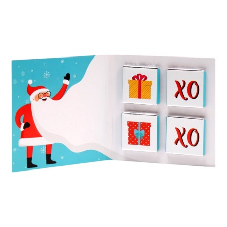 New Year. Chocolate postcard "Funny New Year", 4 pcs x 5 g-1