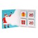 New Year. Chocolate postcard "Funny New Year", 4 pcs x 5 g