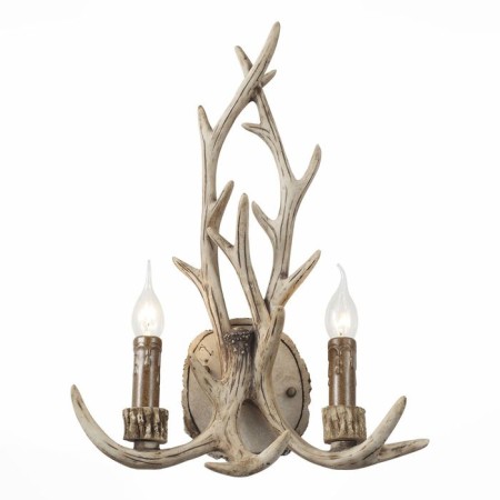 Sconces st. SL153.701.02. Renna. 2x40 watts, E14, 34x50 cm, color light brown