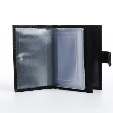 Cover for autoDocations and passports, black color-4
