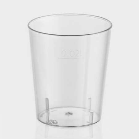 Plastic disposable “Crystal” pile, 20 ml, transparent color-5