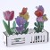 Diamond embroidery "Flowers with butterflies in the garden" Interior decor