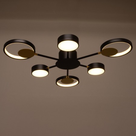 Causteen with PDU 2301/6BK LED 120W 3000-6000K Black 75x75x8 cm Bayerlux-4