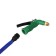 Rubber olive ripe hose, 12 mm (1/2 "), 10 m, in a textile braid, with a watering gun, color mix, Greengo