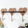 Hooks decorative wood "heart frame" 8x41.5x5.7 cm