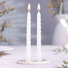 A set of candles of twisted, 1.5x15 cm, 2 pieces, aroma jasmine