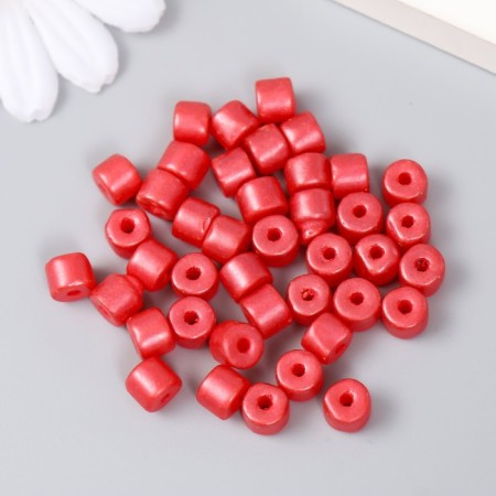 Beads for creativity plastic cylinder "Cardinal" set of 20 g 0.6x0.6x0.5 cm-1