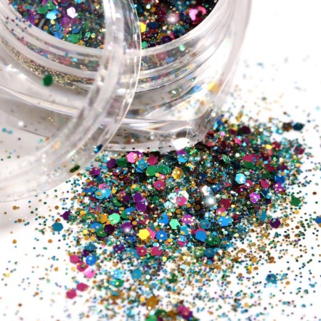Sparkles for decor, medium/small, multi -colored