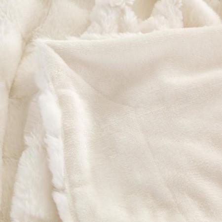 Madeline blanket, size 220x240 cm, white color-7