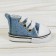 Puppet sneakers, sole length 5 cm, jeans color