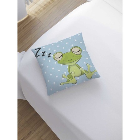 Pillowess decorative "Sleepy frog", on a zipper, size 45x45 cm-1