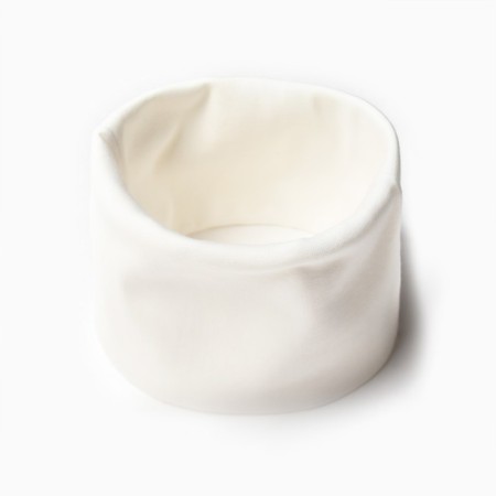 Kit (hat, snood) for girls, milk color, size 50-52-3
