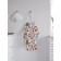 Apron of a kitchen with a photo print "New Year's snowmen", adjustable, size OS