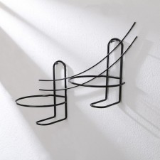 Suspension for Kashpo, wall, 2 pots, d = 16 cm, black, 