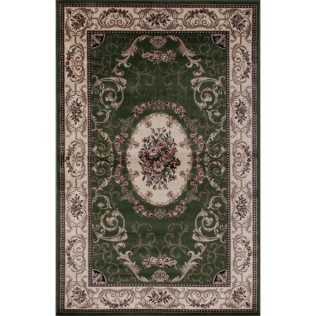 Rectangular carpet Merinos colizey, size 80x150 cm, color Green
