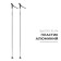 Parks of aluminum ski gekars vega, length 115 cm