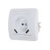 Roset in Home "Classico", 16 a+ 2 USB 2A, single, 230V, built -in, without salary, white