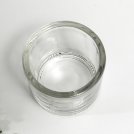 Glass of Glass for 1 candle "glass" transparent 8x9.3x9.3 cm-2