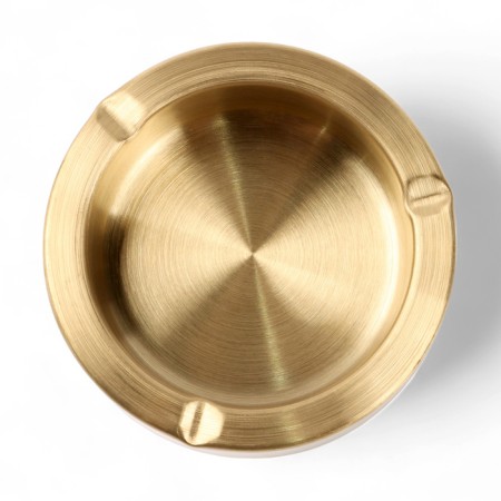 Ashtray 12 x 3.8 cm, gold-1