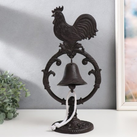 Bell souvenir cast iron "Cockerel" 13.5x19.5x39 cm