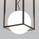 Ceiling chandelier Mantra Desigual, E27, 1x20W, 195x195x425 mm, black color