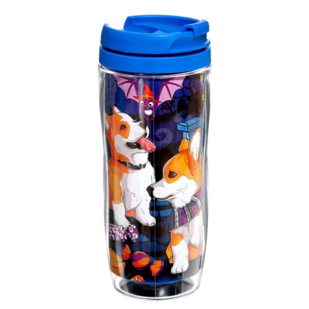The thermostat with a puzzle is “terribly cute Corgi”, 54 elements, 350 ml-1