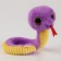 Soft New Year's toy "Snake", purple