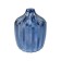 Decorative glass vase, 140 × 140 × 190 mm, blue color