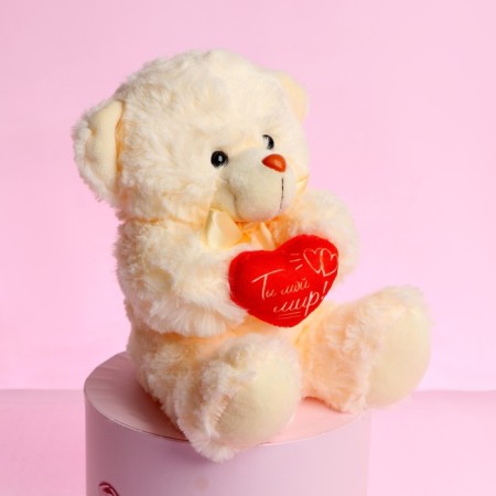 Soft toy "You are my world!", Bear, MIX color-2