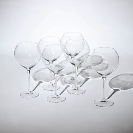 A set of glasses for wine Carduelis, glass, 640 ml, 6 pcs